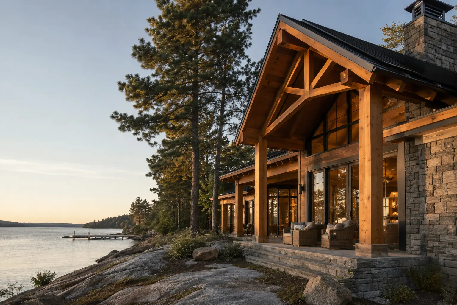 Custom Cottages in Bracebridge, Ontario, designed and built by Andare Homes