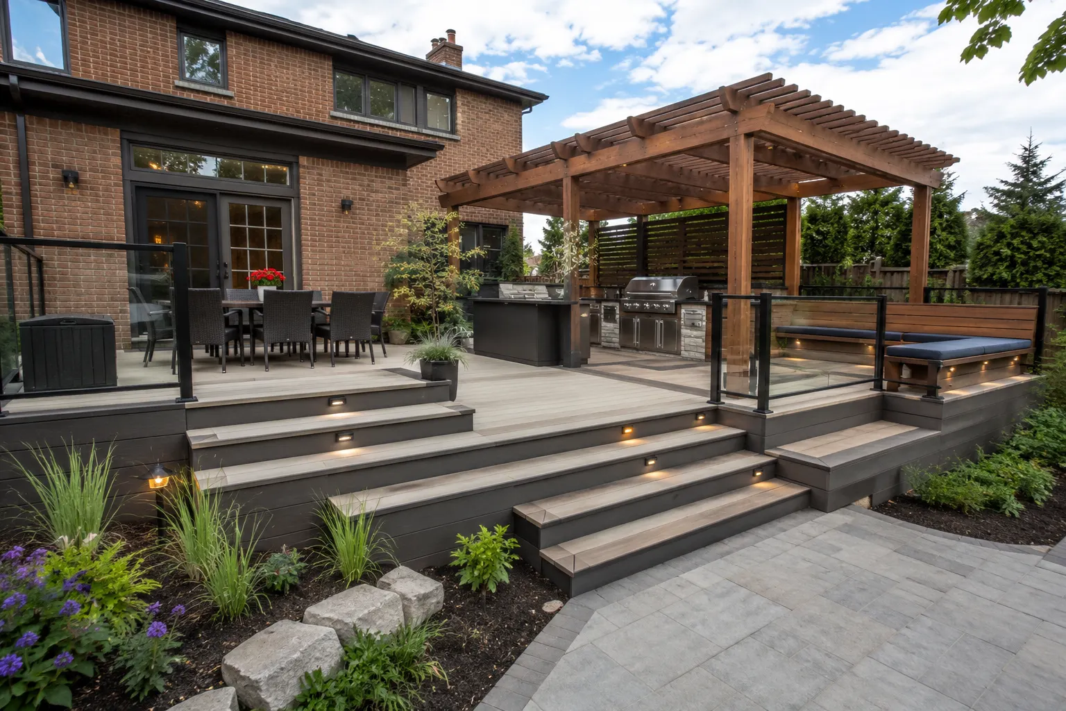 Decks & Outdoor Living in Dundas being designed and built by Andare Homes
