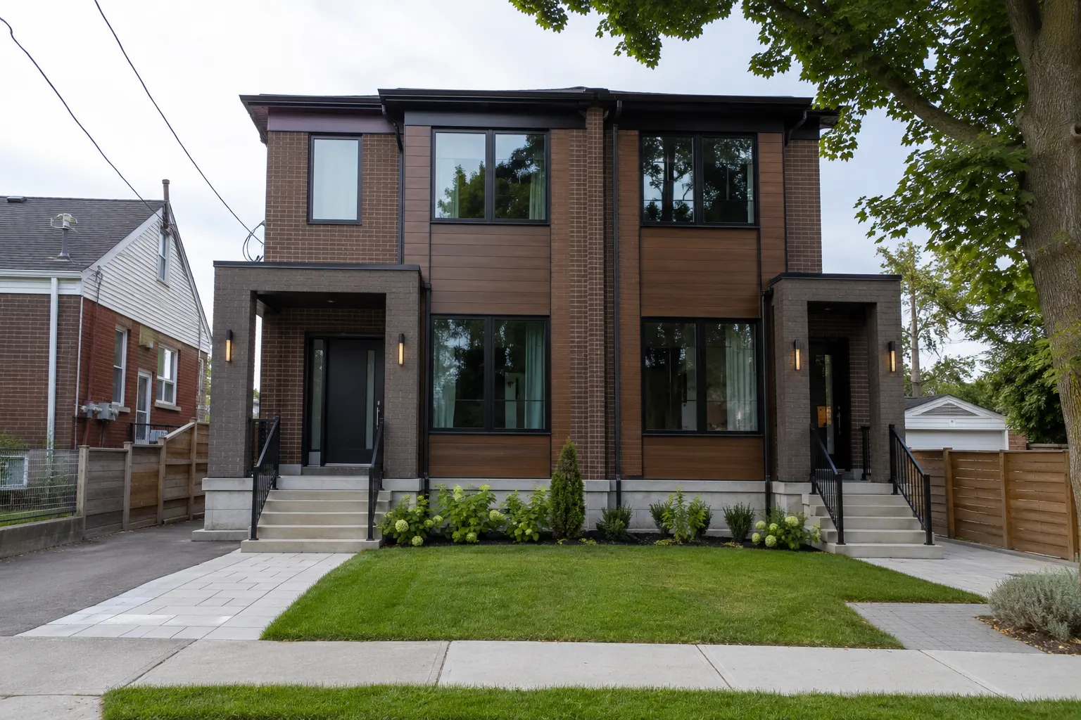 Duplex Construction in Ajax being designed and built by Andare Homes
