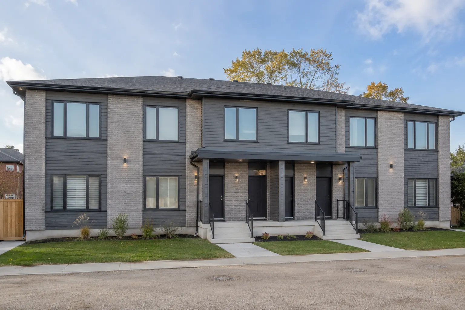 Fourplex Construction in Toronto being designed and built by Andare Homes