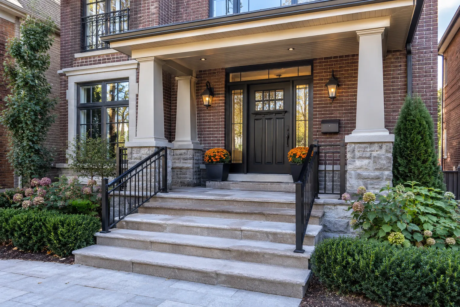 Front Entrance & Porch Renovations Toronto being designed and built by Andare Homes