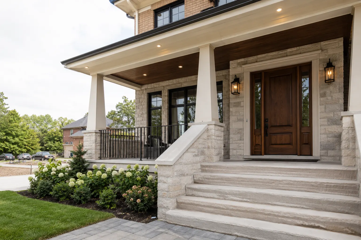 Front Entrance & Porch Renovations Toronto, designed and built by Andare Homes