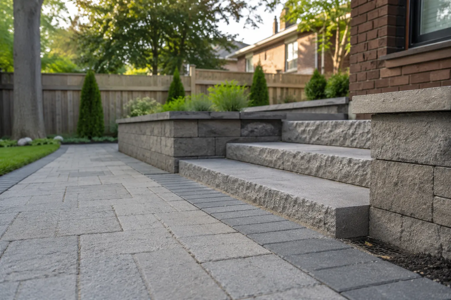 What landscaping includes
