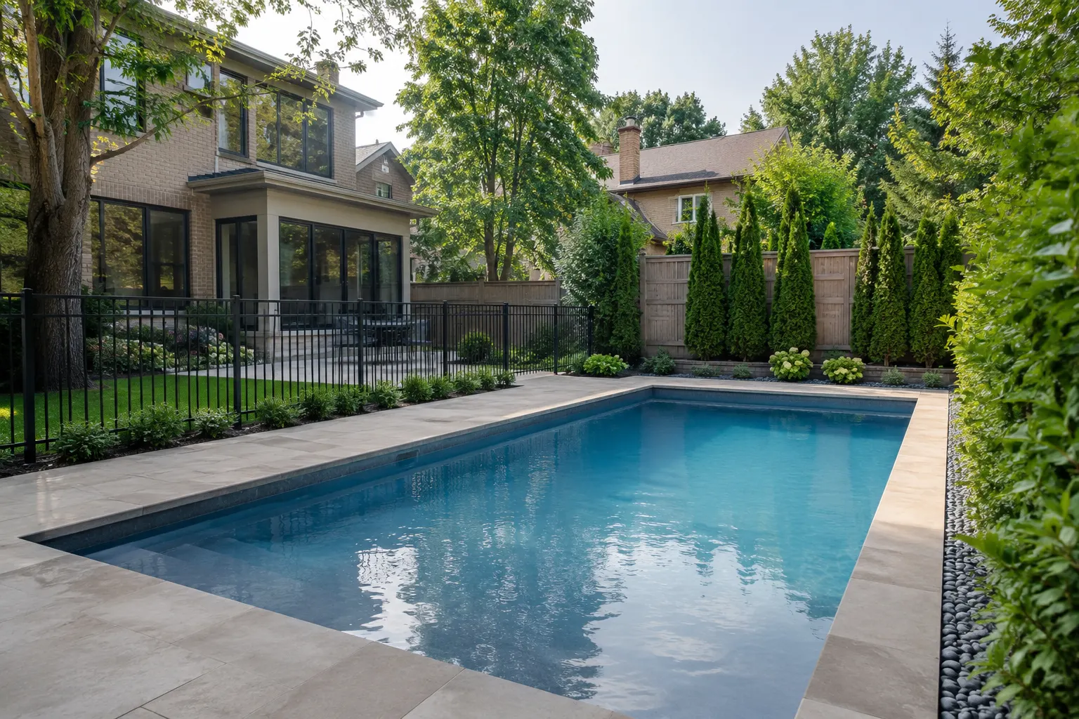 Pool Building in Dundas, Ontario, designed and built by Andare Homes