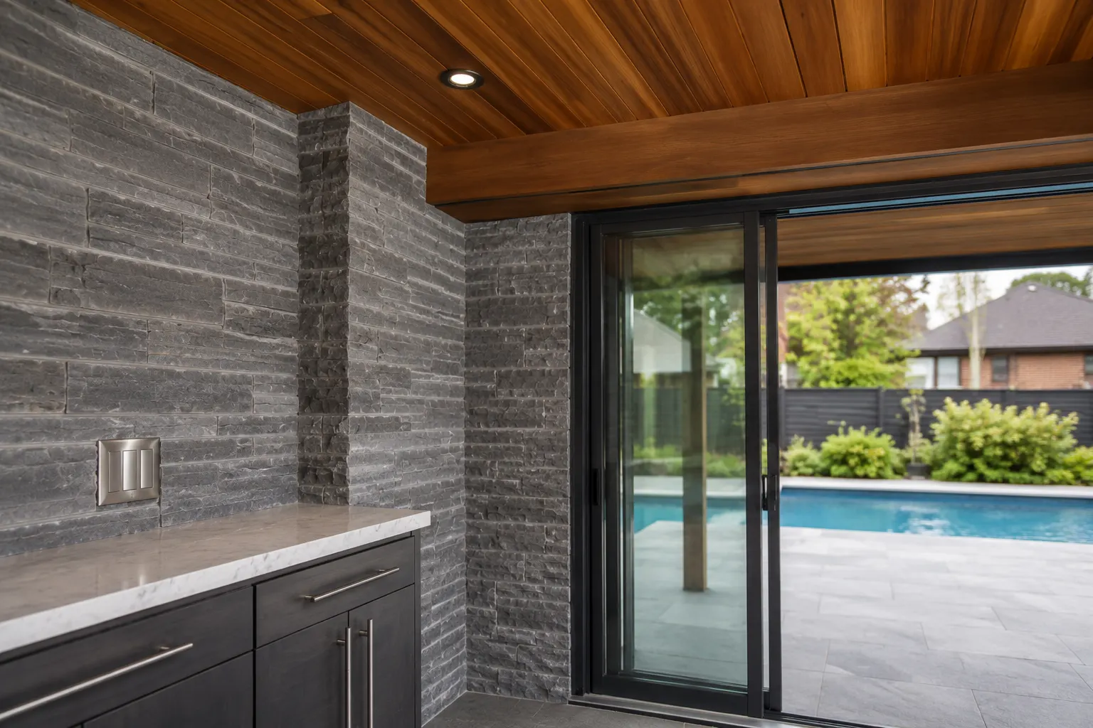 Completed Pool Houses Toronto, designed and built by Andare Homes