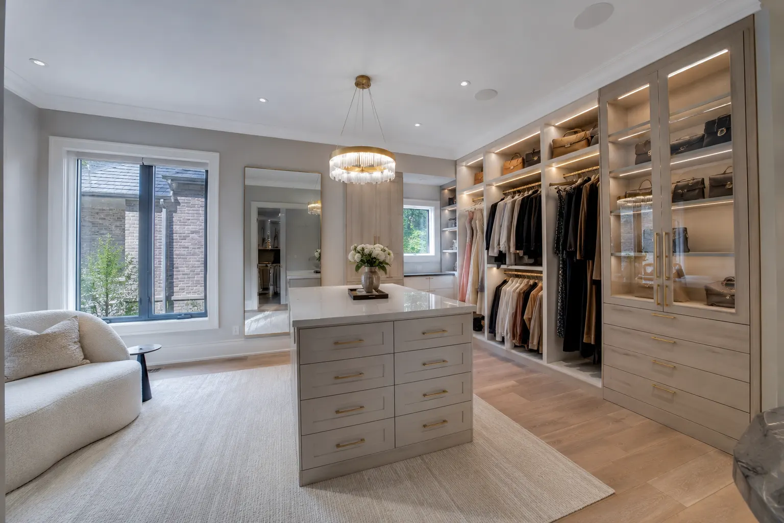 Walk-In Closets Toronto, designed and built by Andare Homes