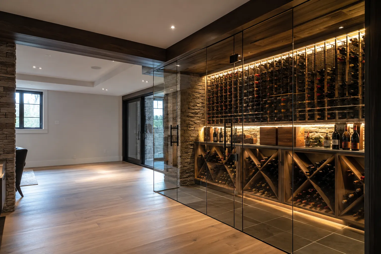 Wine Cellars Toronto, designed and built by Andare Homes